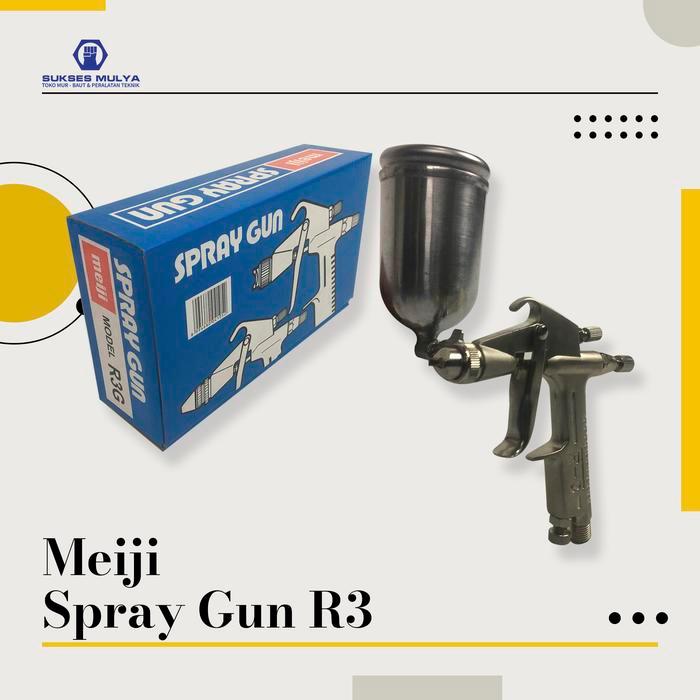 Meiji Spray Gun R3G Tabung Atas Nozzle 0.6Mm Spet Cat