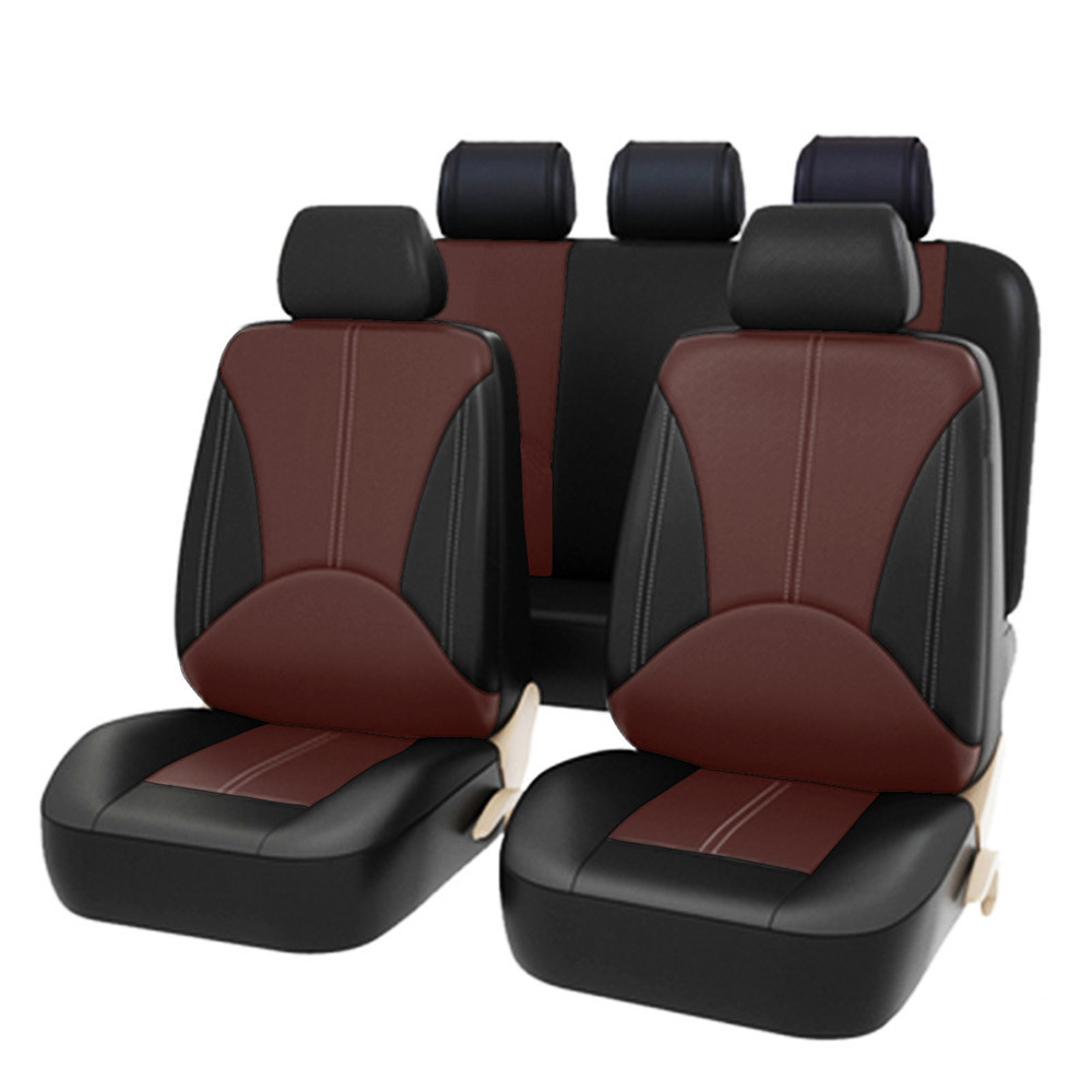 Penutup Jok Mobil Kulit 2/5 Kursi untuk Nissan Pathfinder Versa GTR 350Z Sunny Teana Qashqai X-trail