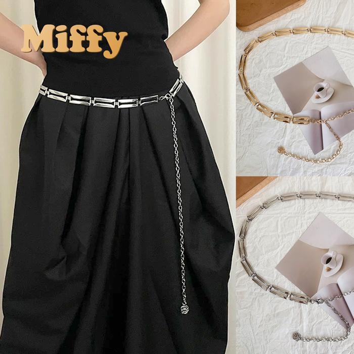 TERLARIS Miffy - Belt Ikat Pinggang Wanita Untuk Gamis Dress Sabuk Metal Fashion READY STOCK