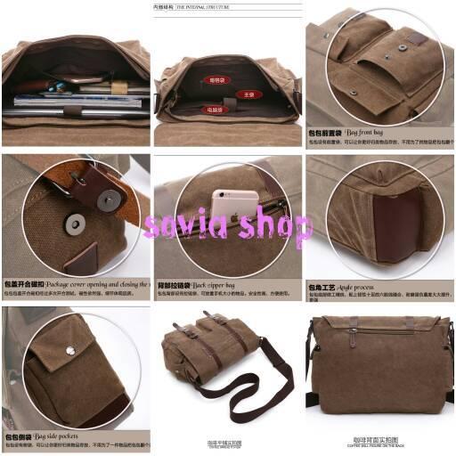 Tas Selempang Pria Tas Selempang Kanvas/Tas Pria Kanvas/Tas Laptop