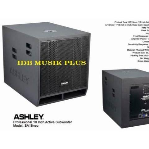 Subwoofer Aktif 18 Inch Ashley Sa18Neo Sa18 Neo Original Populer