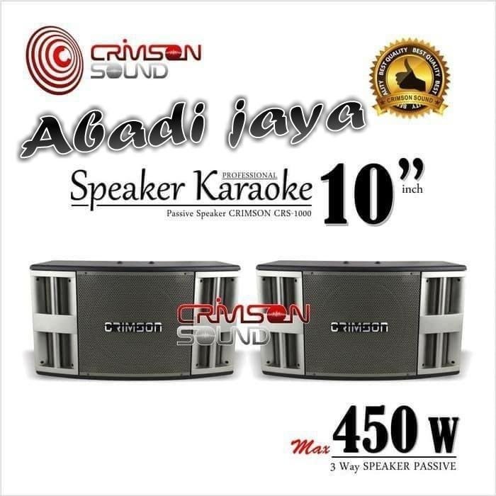 Speaker Pasif Crimson Crs 1000 10 Inch Pasif 2 Pcs Crimson Crs1000 Populer