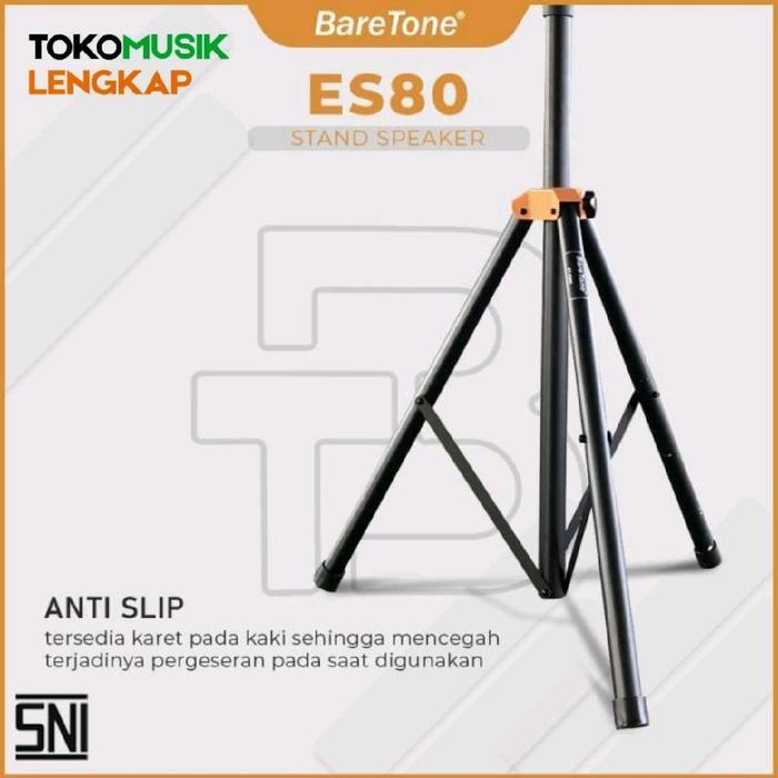 Stand Speaker Baretone Bt Es80 Tripod Speaker Kaki Speaker Baretone Premium 1 Set Terpercaya