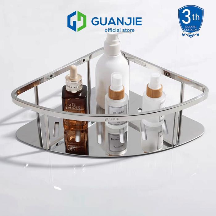 GUANJIE - Rak gantung serbaguna Dinding rak sudut Stainless Steel Rak Bumbu Dapur Stainless Steel