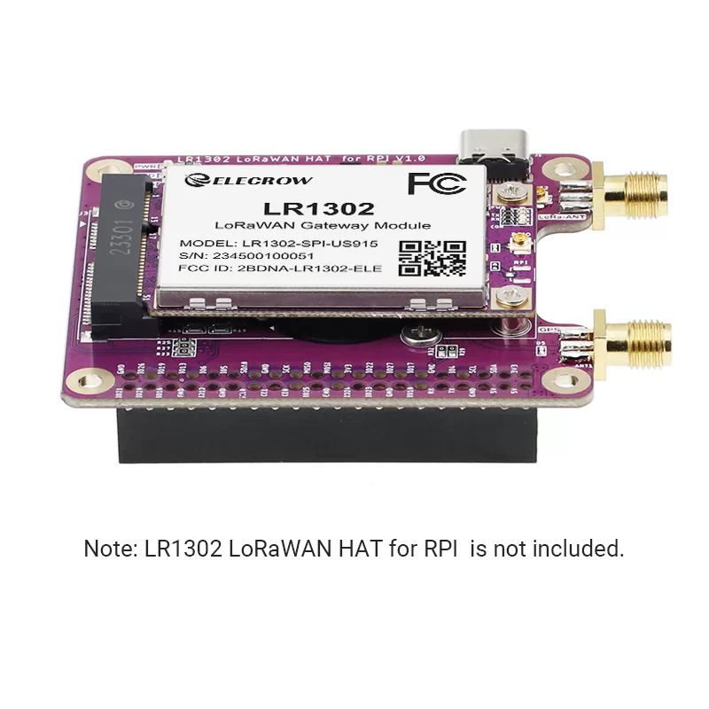LR1302 LoRaWAN Gateway Module SPI US915 915MHz SX1302 Long Range Gateway Module Support 8 Channels