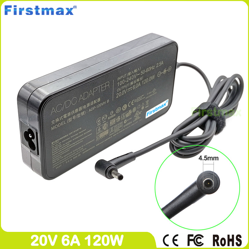 AC Adapter 20V 6A ADP-120VH B 120W Laptop Charger for Asus A570DD D570DD F570DD K570DD M570DD R570DD