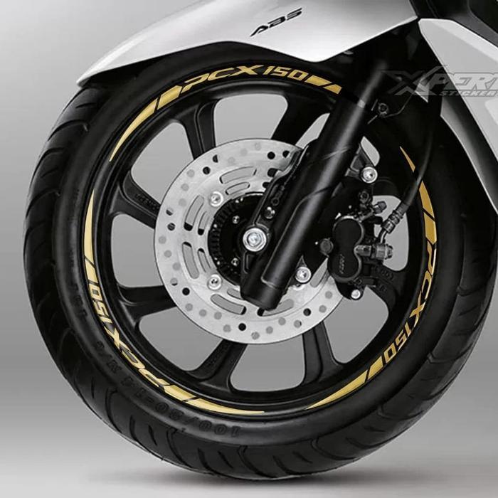 Lis Velg honda PCX Gold bahan reflektif