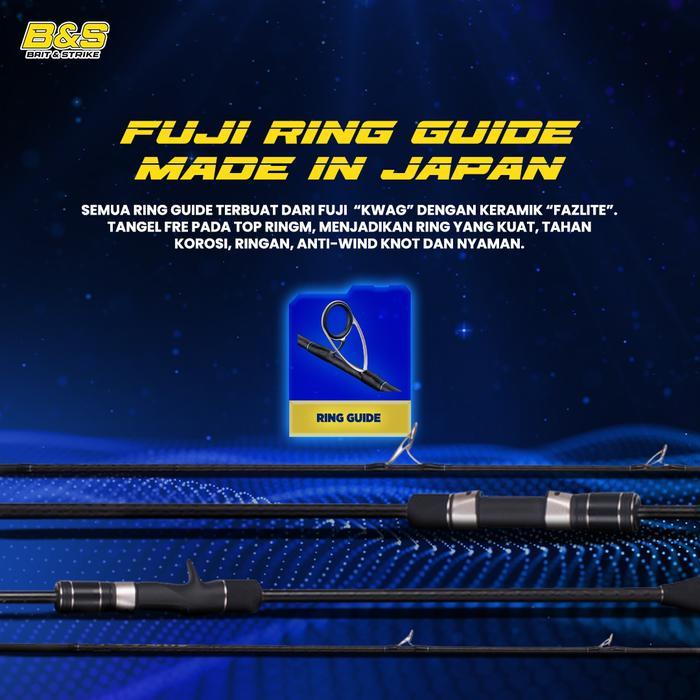 Joran Pancing Lurekiller Game Type Slow J 1.98M Joran Jigging Fuji Bahan Karbon Hi-Power X Spinning