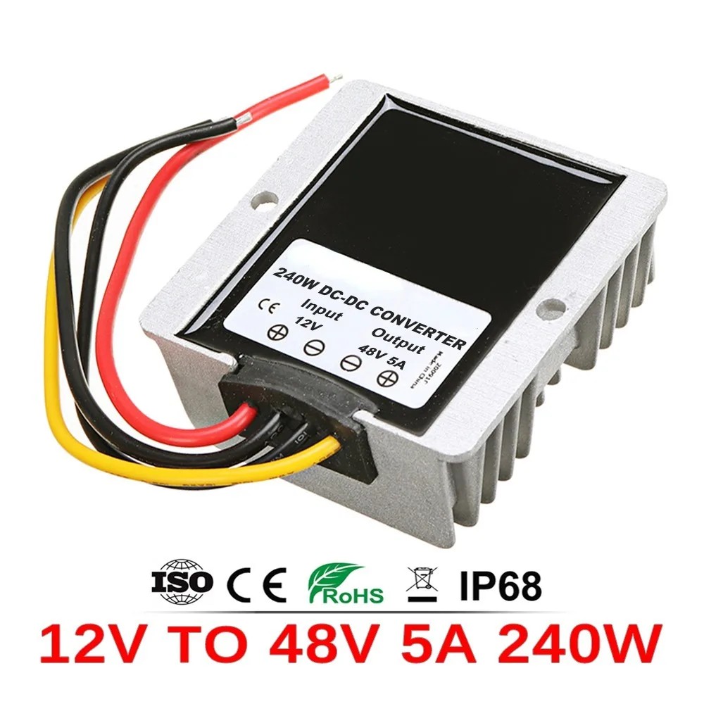 12 Volt to 48 Volt 12V 24V to 48V 1A-10A Step-up DC DC Power Converter Voltage Regulator Boost power