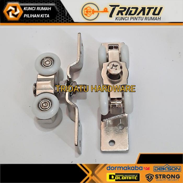 RODA REL PINTU GESER TWIN ORIGINAL RODA HUSKY PREMIUM RODA SLIDING