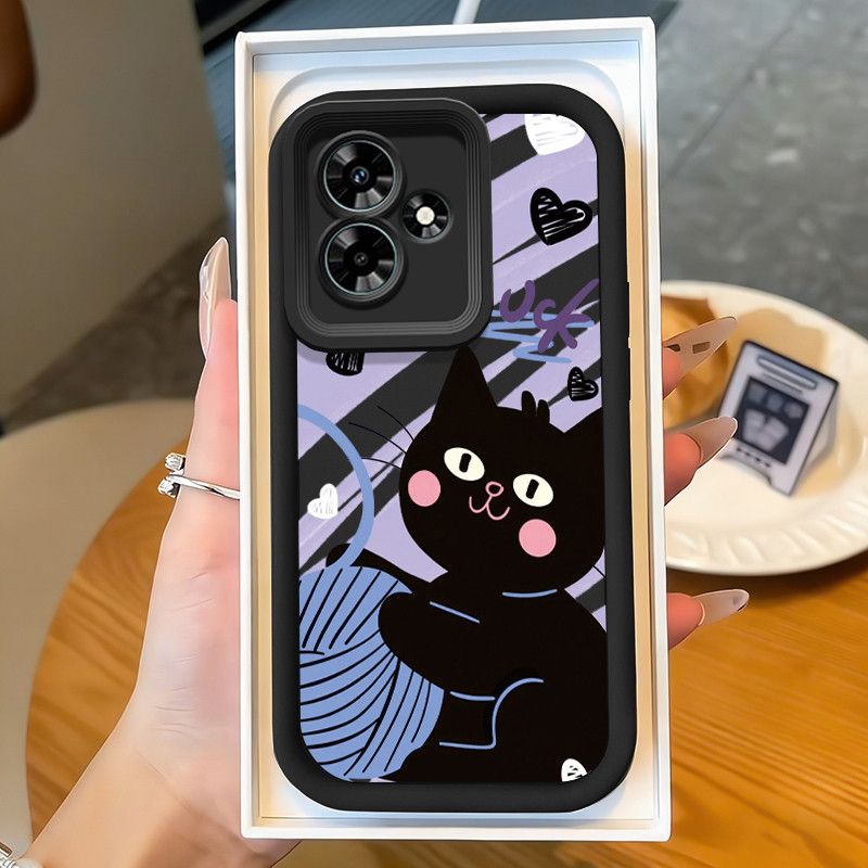 Casing Hp untuk Infinix Hot 30 Hot 30i Hot 30 Play Hot 20 Hot 20 Play Case Kucing lucu dan menggemas