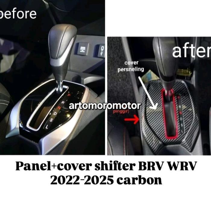 panel transmisi panel cover transmisi otomatis honda brv BRV honda wrv wr-v 2022-2025 carbon