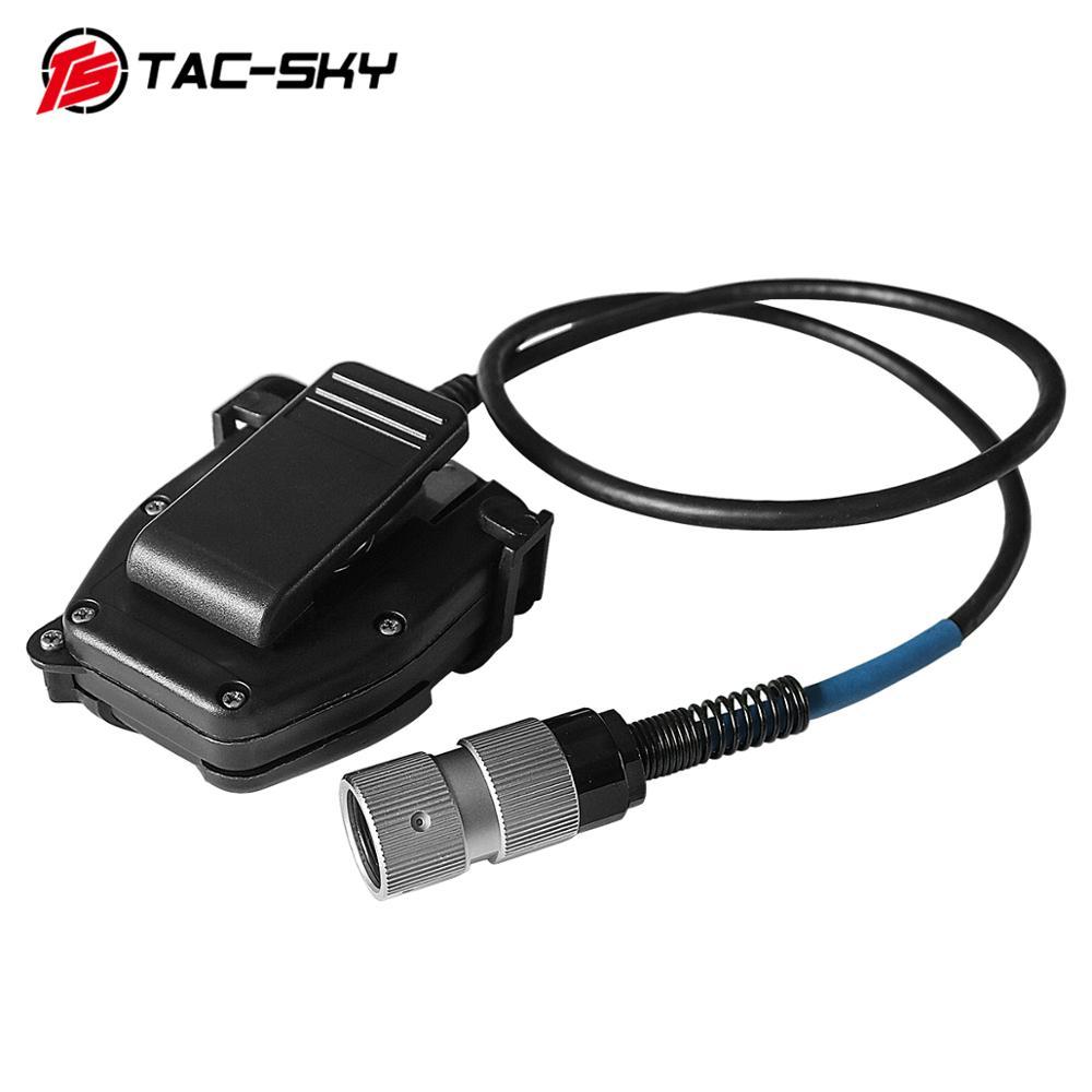 TAC-SKY Ptt Adapter PRC PTT is Suitable for Harris AN / PRC152 PRC148 Walkie-Talkie Model 6-Pin Tact