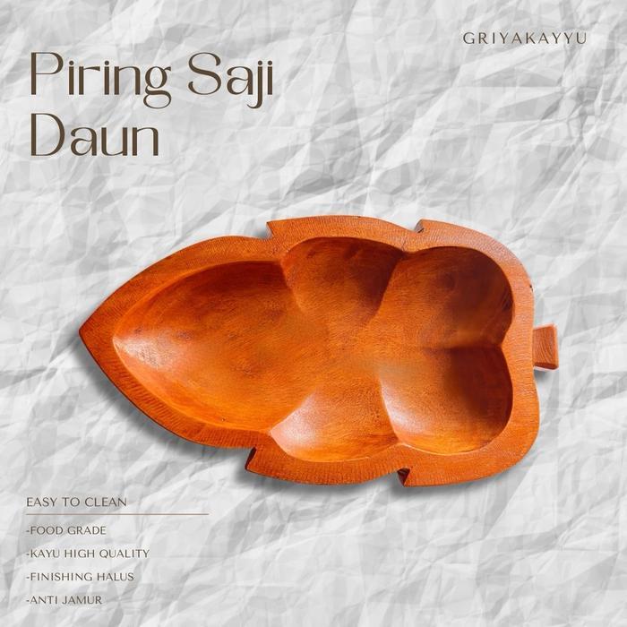 Piring Saji Hias bentuk Daun Griyakayyu - Piring saji buah - Piring saji hias - Piring saji Daun -