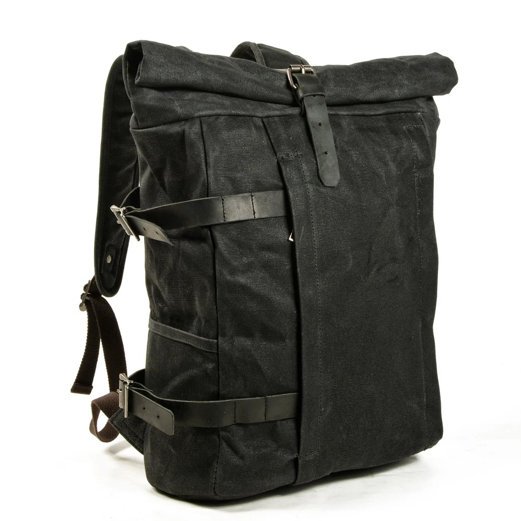 Vintage batik canvas backpack large capacity anti-theft waterproof rucksack for outdoor travel