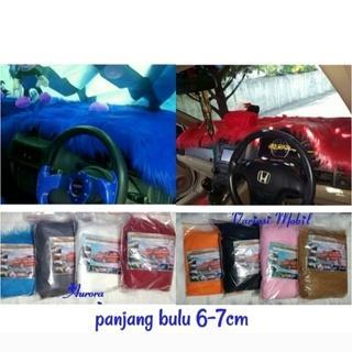 Alas dashboard mobil bulu KOREA hiasan interior dashboard mobil