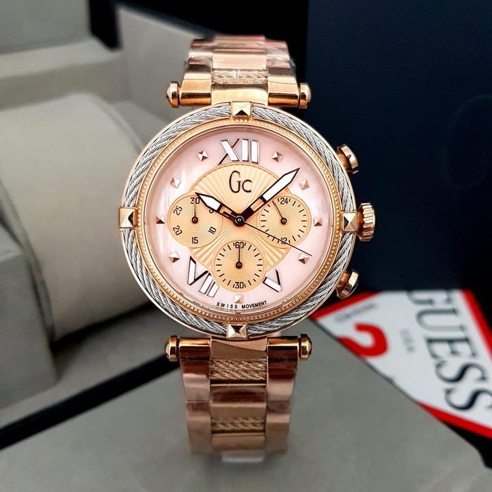 (Jual-1225) Jam Tangan Wanita Gc Collection Y16002L1 Stainless Steel Rosegold