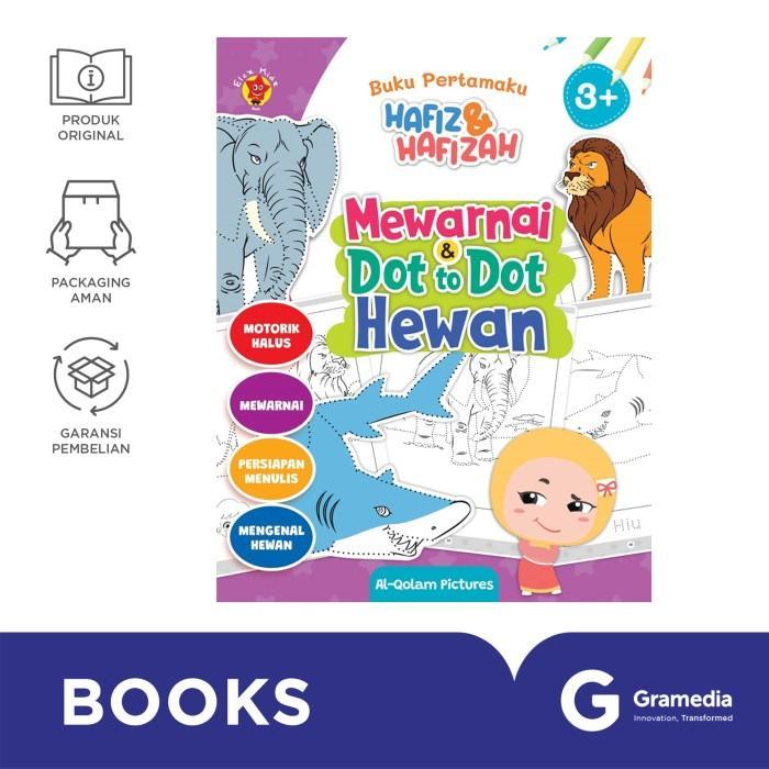 Buku Pertamaku Hafiz dan Hafizah Mewarnai dan Dot to Dot Hewan