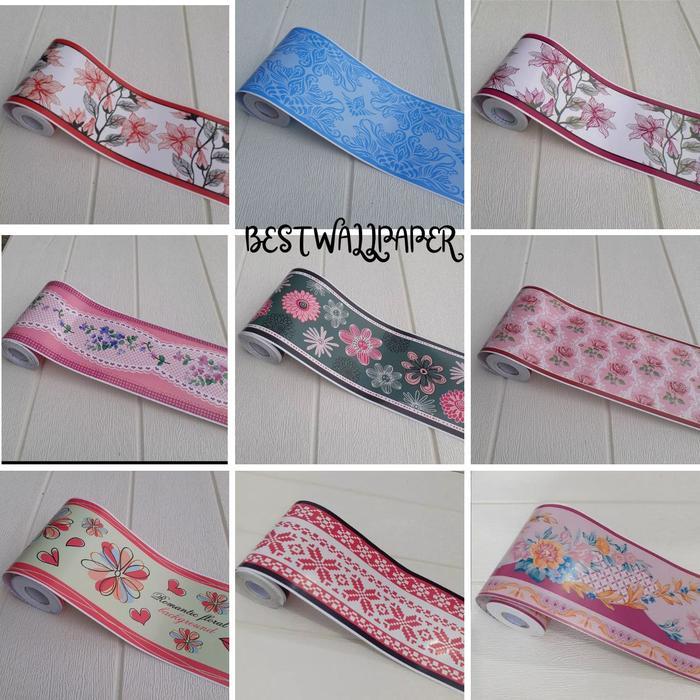 BESTWALL List Wall Border Premium List 10cm X 10m Border List Dekorasi