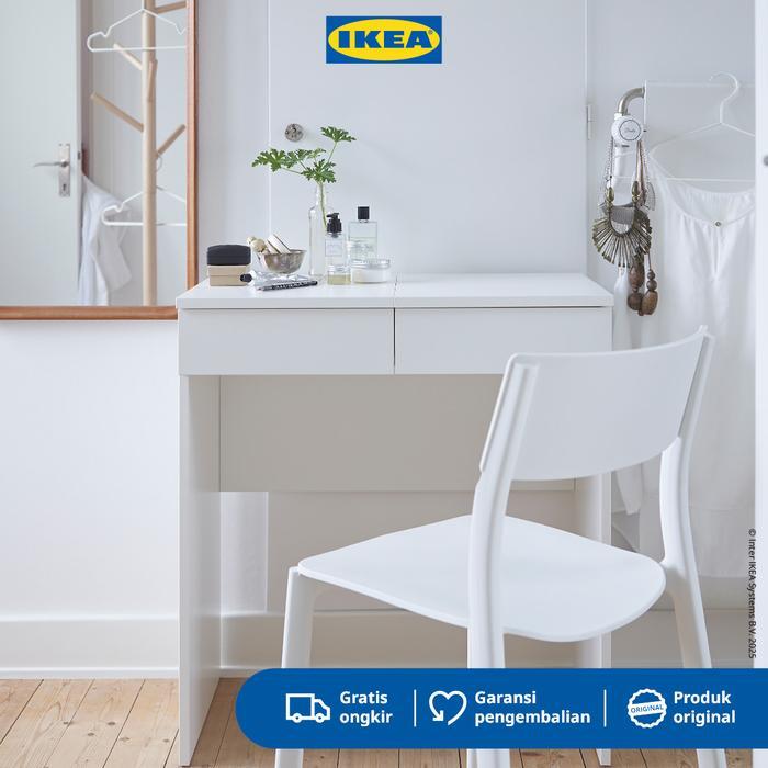 IKEA BRIMNES Meja Rias Putih dengan Cermin 70x42 cm