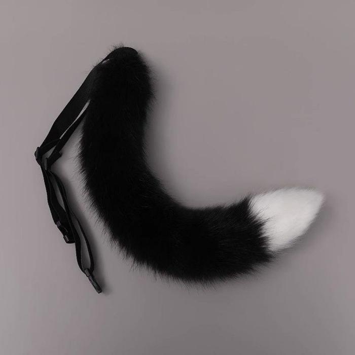 FOX CAT DOG WOLF TAIL FAUX FUR ANIMAL TAIL COSPLAY HALLOWEEN PARTY