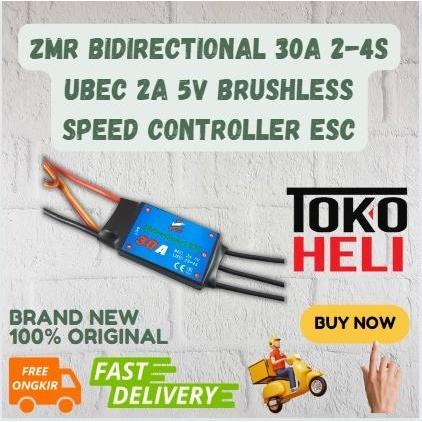ZMR Bidirectional 30A 2-4s UBEC 2A 5V Brushless Speed Controller ESC
