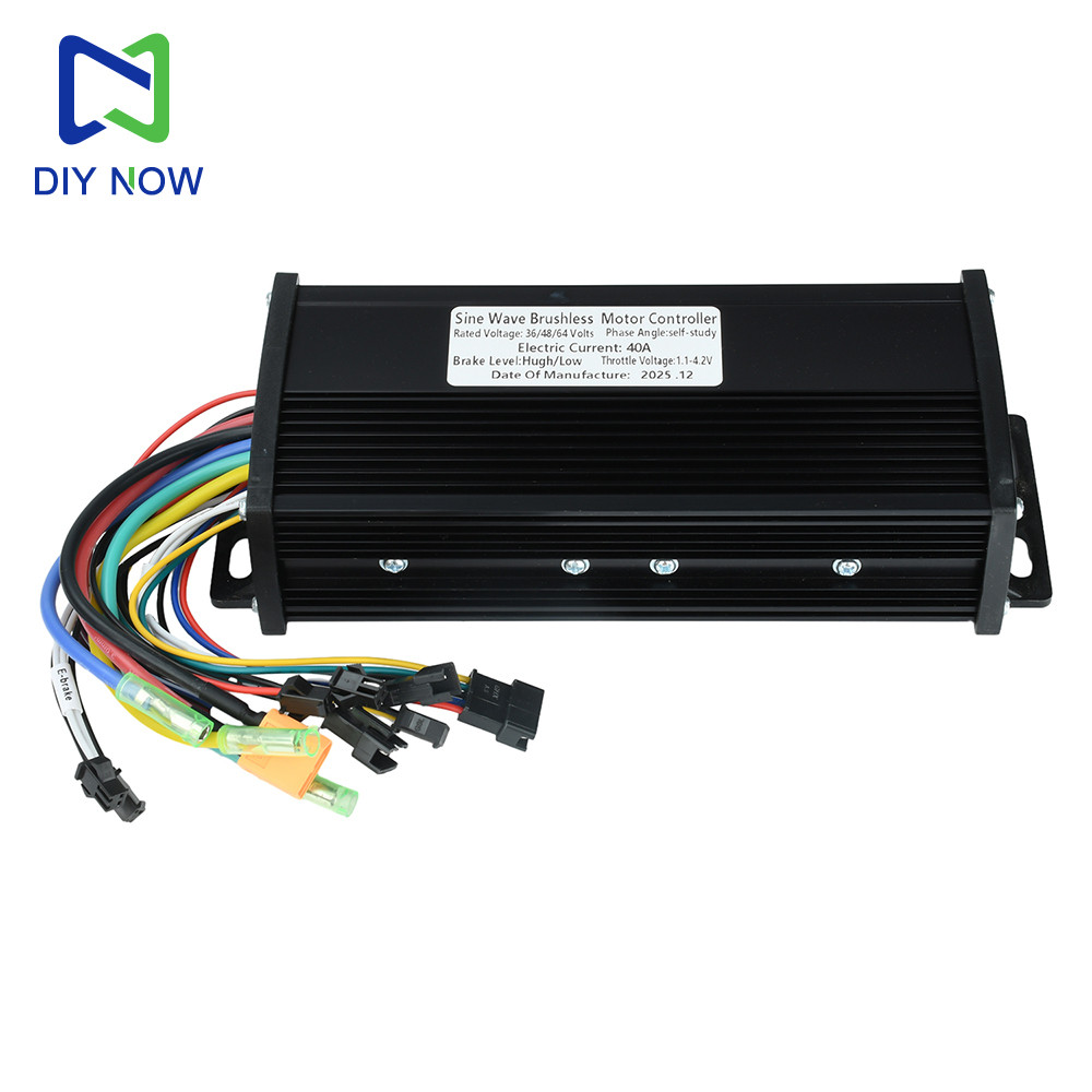 1000W-2000W Electric Vehicle Controller 36V 48V 52V 60V Sine Wave Three-Mode Brushless Motor