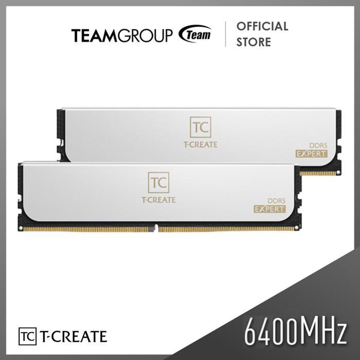TEAMGROUP MEMORY T-CREATE EXPERT DDR5 2x32GB 6400Mhz -WHITE