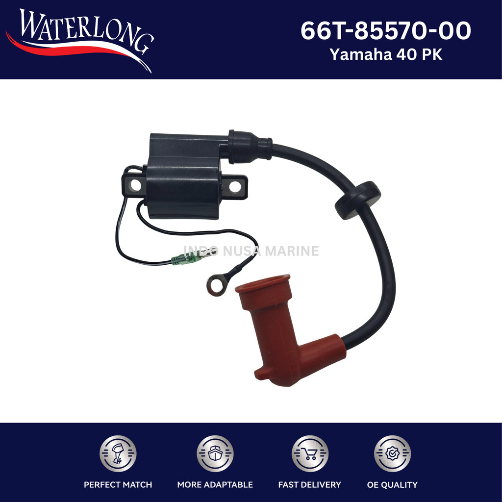 66T-85570-00 Koil Ignition Coil YAMAHA 40PK SPAREPART OUTBOARD / SUKU CADANG MESIN TEMPEL WATERLONG