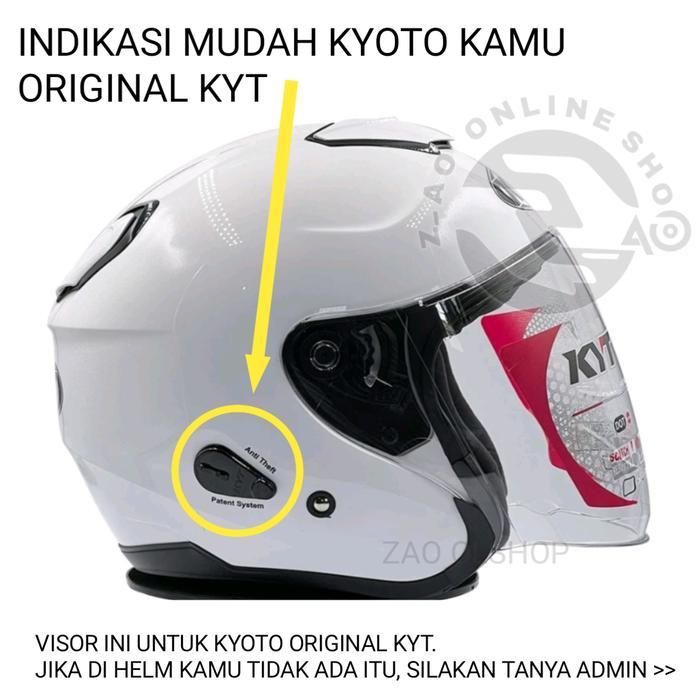 Kaca Helm KYT KYOTO Helmet FLAT venom open kyt helmet original kyoto visorflat real datar tebal