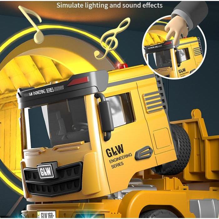 Mainan anak Mainan Mobil Mobilan Plastik Anak Permainan Truk Mobil Gandeng Pengangkut Excavator