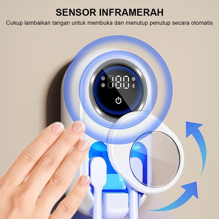 Tempat Sikat Gigi UV Hygiene Sterilisasi Disinfektan Ultraviolet Toothbrush Holder Toothbrush UV