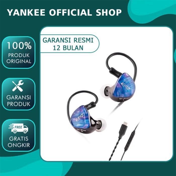 Epz Q1 Pro Earphone Wired Hifi Bass Dynamic Driver In Ear Earphone