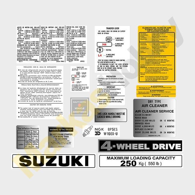 Stiker Suzuki Jimny Lj80Set