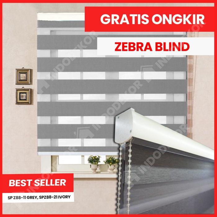 Roller Blind ZEBRA - Zebra Blinds - Tirai Korea Dimout / Blackout