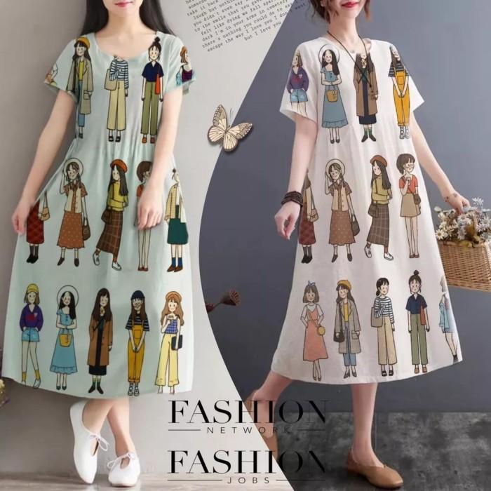 Thebest- OBRAL  Long Tunik Jumbo Baju Daster Kaos Tunik Big Size Blouse 3L