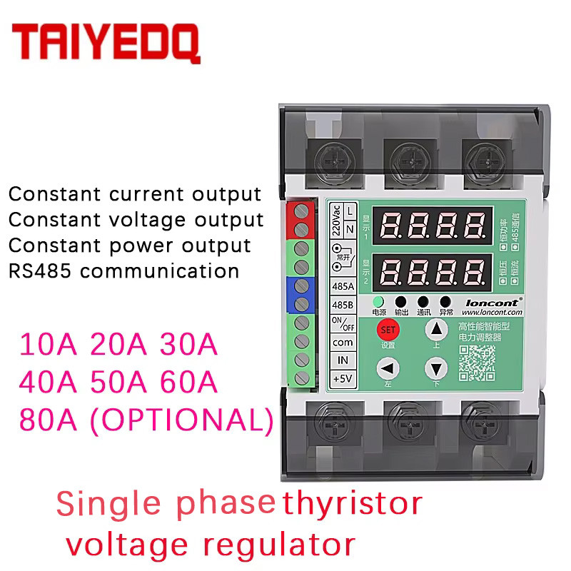 Single Phase Thyristor Voltage Regulator Scr Temperature Control Power Regulator Digital