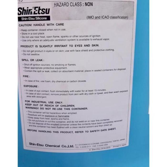 "New" SILICON OIL Shinetshu 1000 cps murni