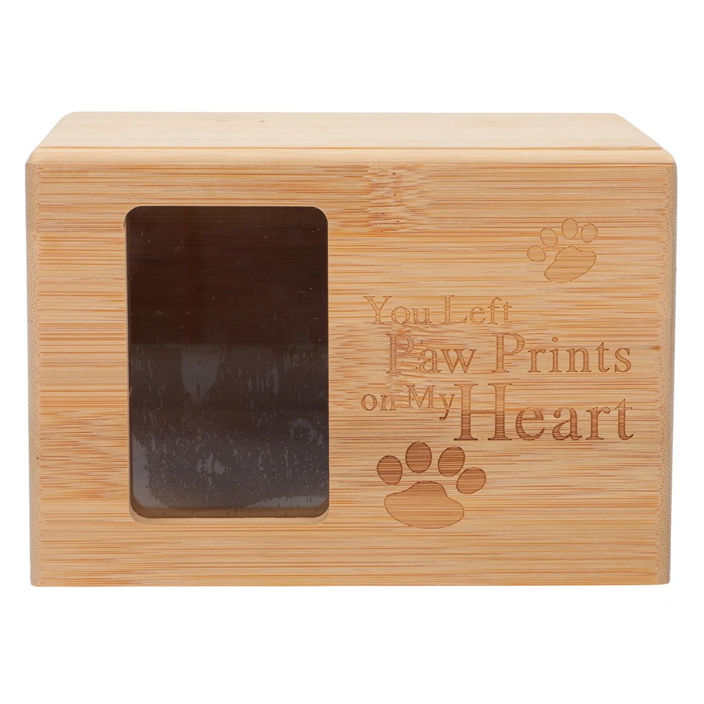 Memorial Gifts Pet Urn for Cinerary Casket Ash Jar Funeral Supplies Bamboo Urns Creative Cats Dog