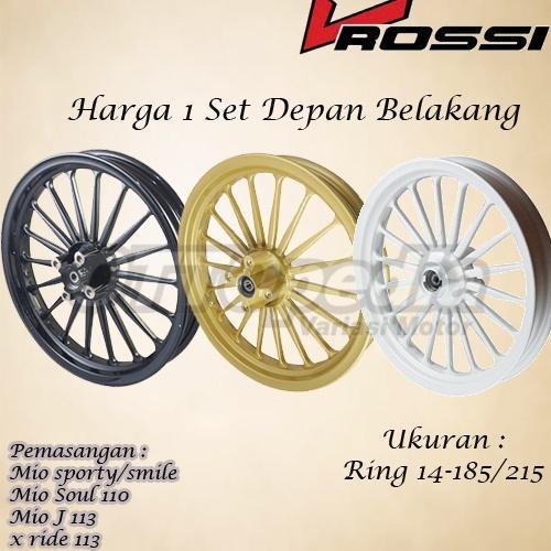 Velg Pelek Racing Tapak Lebar Rossi Galaxy Kwdt Palang 18 Mio Gt 110 Mio Sporty Smile Mio J 110