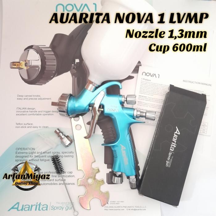Spray Gun Auarita Nova 1 Lvmp Blue Nozzle 1,3Mm Cup 600Ml