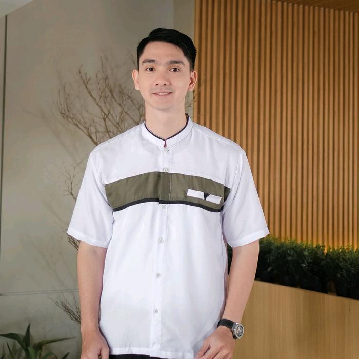 Baju Koko Pria Dewasa Lengan Pendek 2026 Kekinian Koko Lengan Pendek Muslim Pria Kain Katun Dewasa