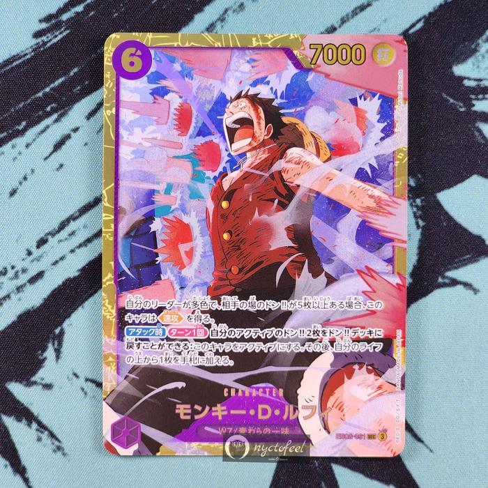 One Piece Tcg / Kartu Monkey D. Luffy Eb02-061 Sec Jp Asli