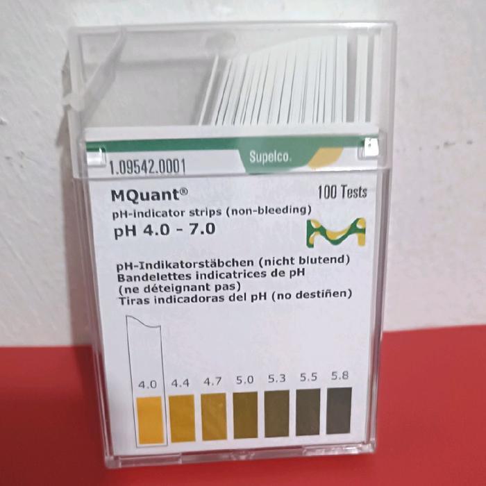 TEREMURAHTERLARIS READY SILAHKAN DIORDER PH PAPER INDICATOR STRIP 4 - 7 MERCK 109542. PH PAPER