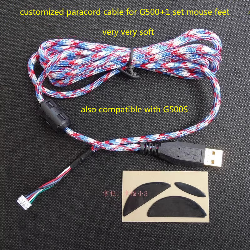 1 Set Original Mouse Cable For Logitech G5 G7 Wired G9X G500 G500S Soft Mice Line Wire With Free