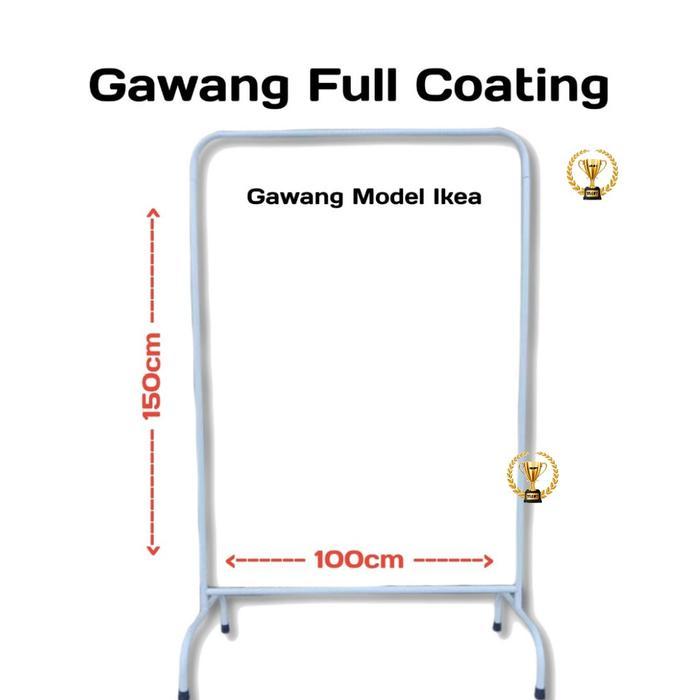 Gawang Full Coating model Ikea / Gawang Baju Elegan Besi kokoh wardrobes gantungan & jepitan baju