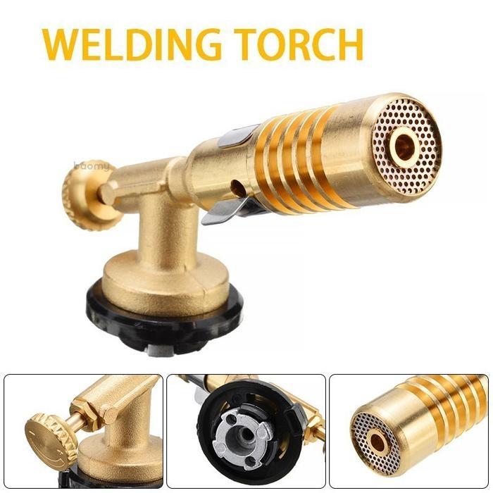 Gas Portable Torch Kepala Las Flame Gun Bakar Sate Seafood Bbq Blow Torch Flame Gun Kuningan