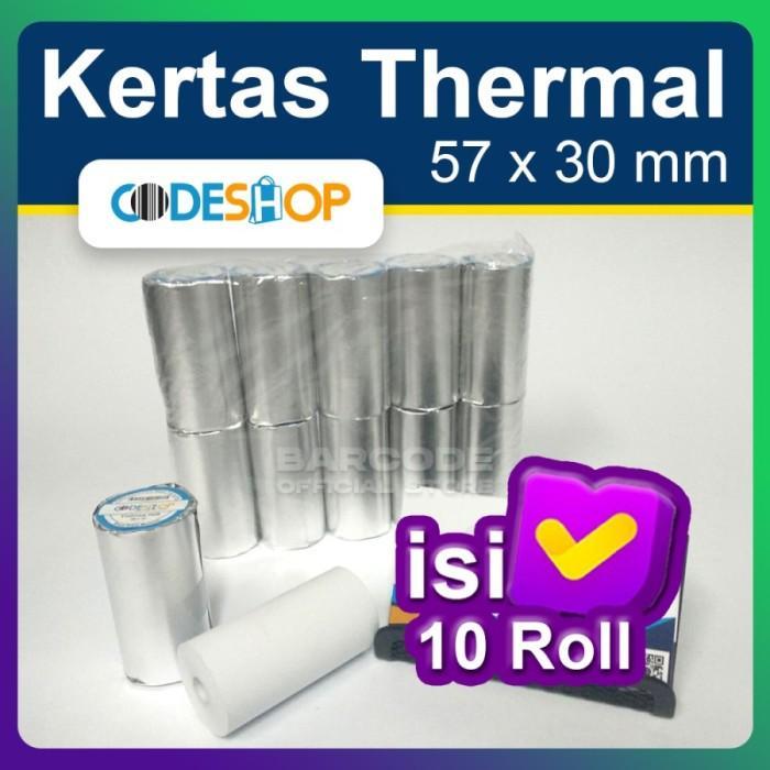 [] Kertas Thermal 57 x 30 - 57x30 mm - 57x30mm