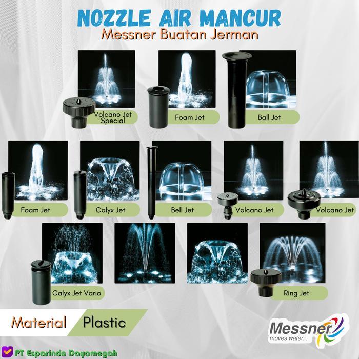 Nosel Messner Ring Jet Hitam Nosel 0.5" 1220 Buatan Jerman