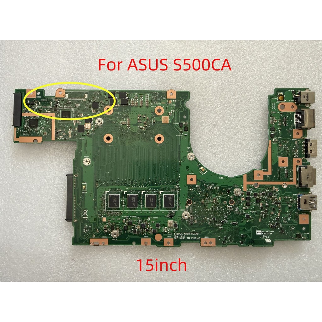 S400CA Mainboard For ASUS S500CA S400C S500C S400 S500 Laptop Motherboard With CPU I3 I5 I7 3th Gen